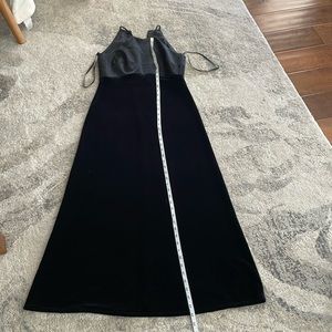 Black velvet / silky Laundry (Shelli Segal) sleeveless dress